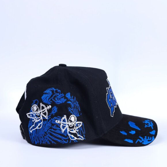 Junior H x Dandy Hats Sad Boy Angel Azul Embroidered Hat Y2K - Picture 3 of 5